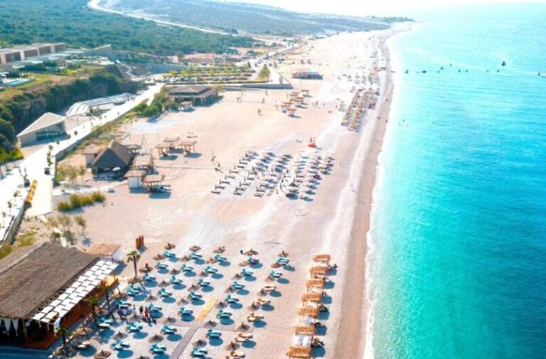 the beach of palase in albania