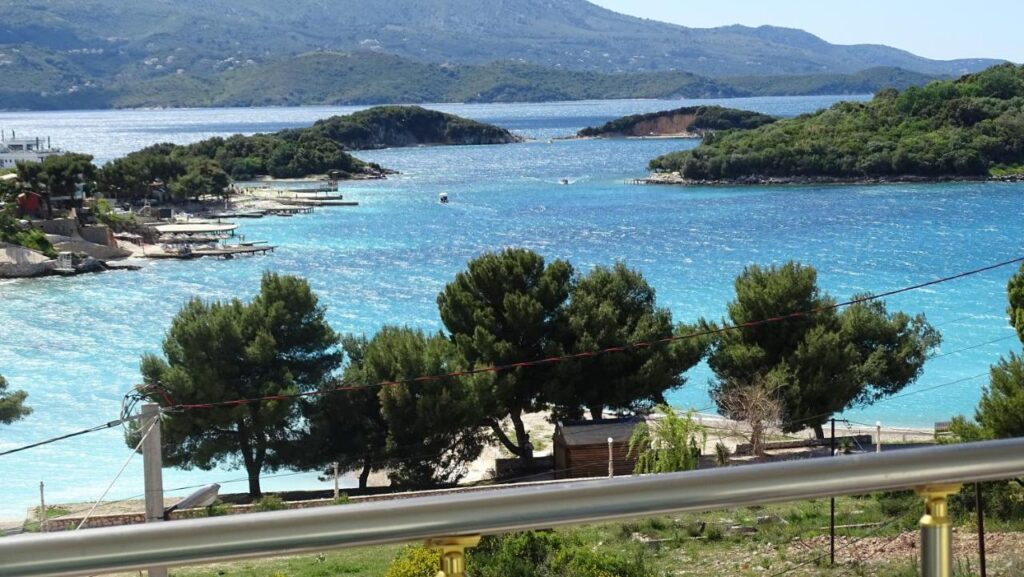 Hotel Queen Margaret Seaside in Ksamil view over the islands and ocean