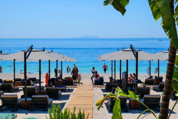 Blue Boutique Hotel in Albania oceanview at the beach