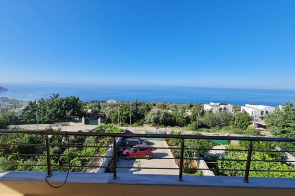 Dhori House Dhërmi in Albania the balconyview with a beautifull view of the ocean