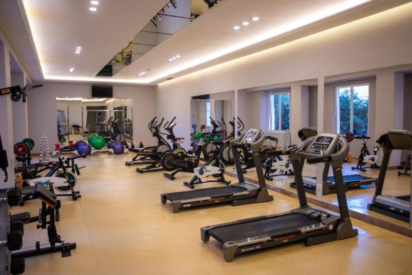 Grand Blue Fafa Resort Spa in Albania in the gym