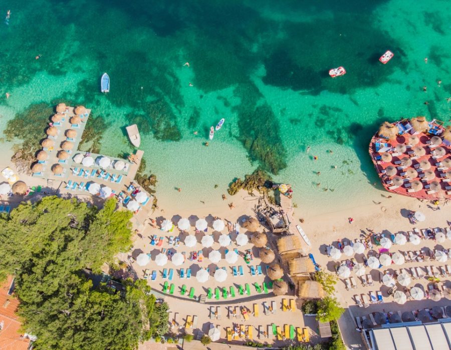 The ksamil green coast beaches