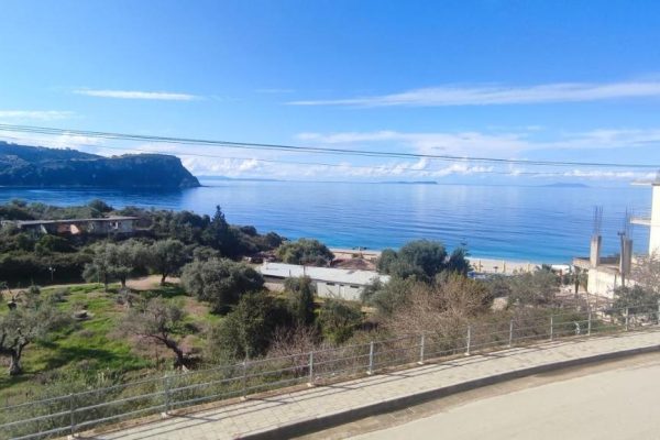 Lazaris Kwstas in Himare view from the restaurant