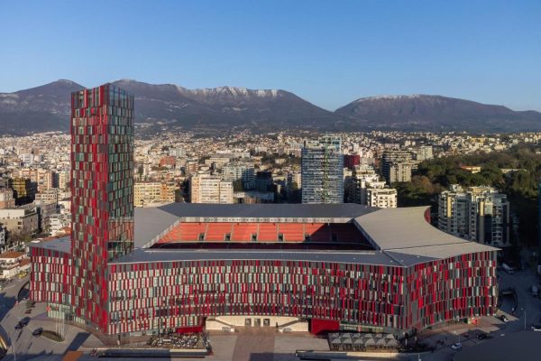 The Marriot hotel in Tirana