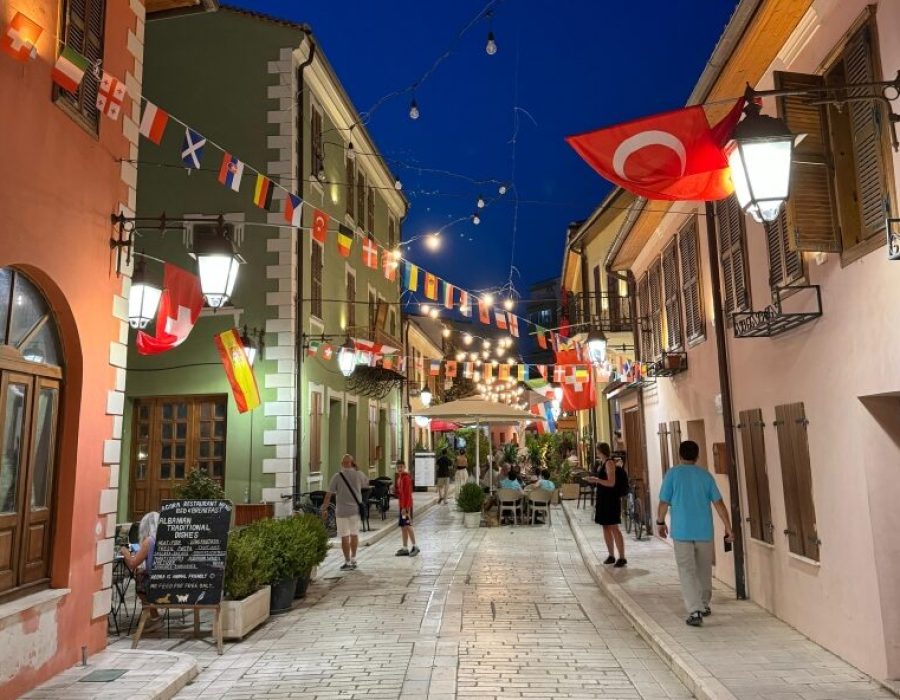 the old town of vlora in albania